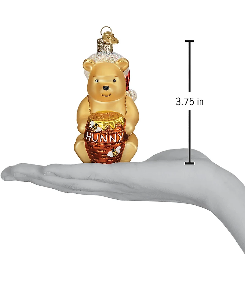 Old World Christmas Winnie The Pooh Glass Ornament