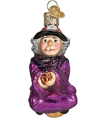 Old World Christmas Witch On Broomstick Ornament