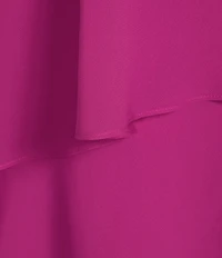 Oleg Cassini Cold Shoulder 3/4 Sleeve Tiered Sheath Dress