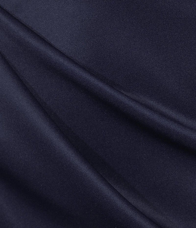Oleg Cassini Plus Size Strapless Side Drape Scuba Gown