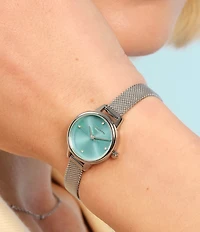 Olivia Burton Mini Quartz Analog Stainless Steel Mesh Bracelet Watch
