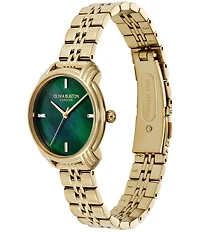 Olivia Burton Women's Art Deco 2.0 Quartz Analog Gold Tone Stainless Steel Bracelet Watch
