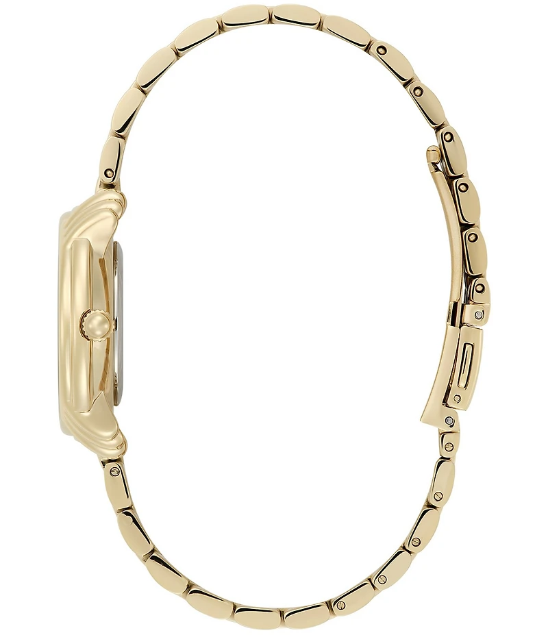 Olivia Burton Women's Art Deco 2.0 Quartz Analog Gold Tone Stainless Steel Bracelet Watch