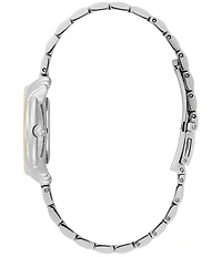 Olivia Burton Women's Art Deco 2.0 Quartz Analog Two Tone Stainless Steel Bracelet Watch Artde L Gp Brc Nvy