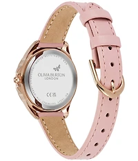 Olivia Burton Women's Azure Quartz Analog Leather Strap Watch