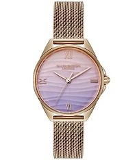 Olivia Burton Women's Azure Quartz Analog Thin Stainless Steel Mesh Bracelet Watch