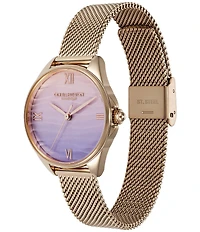 Olivia Burton Women's Azure Quartz Analog Thin Stainless Steel Mesh Bracelet Watch