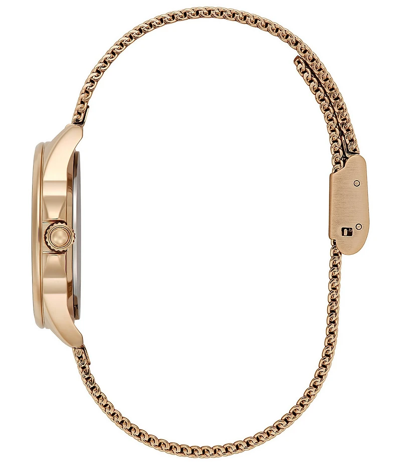 Olivia Burton Women's Azure Quartz Analog Thin Stainless Steel Mesh Bracelet Watch