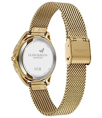 Olivia Burton Women's Azure Quartz Analog Thin Stainless Steel Mesh Bracelet Watch