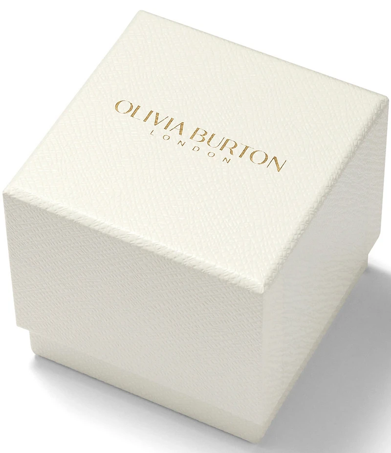 Olivia Burton Women's Bejeweled Quartz Analog Gold Tone Stainless Steel Bracelet Watch