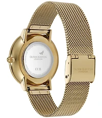Olivia Burton Women's Celestial Nova Quartz Analog Stainless Steel Mesh Bracelet Watch