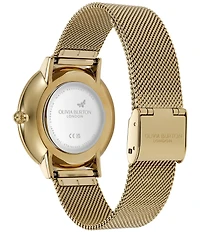 Olivia Burton Women's Celestial Nova Quartz Analog Stainless Steel Mesh Bracelet Watch