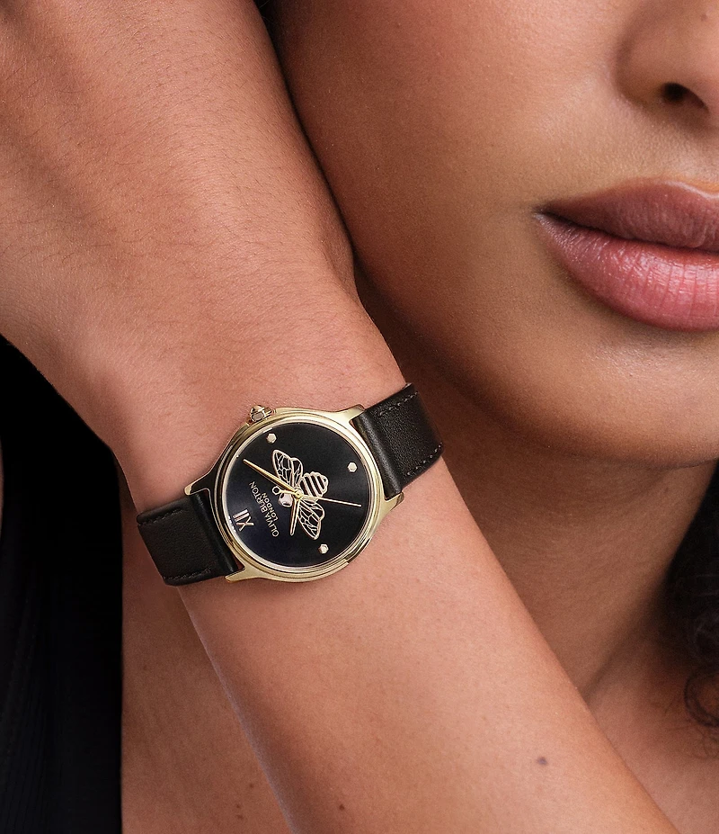 Olivia Burton Women's Classic Quartz Analog Leather Strap Watch