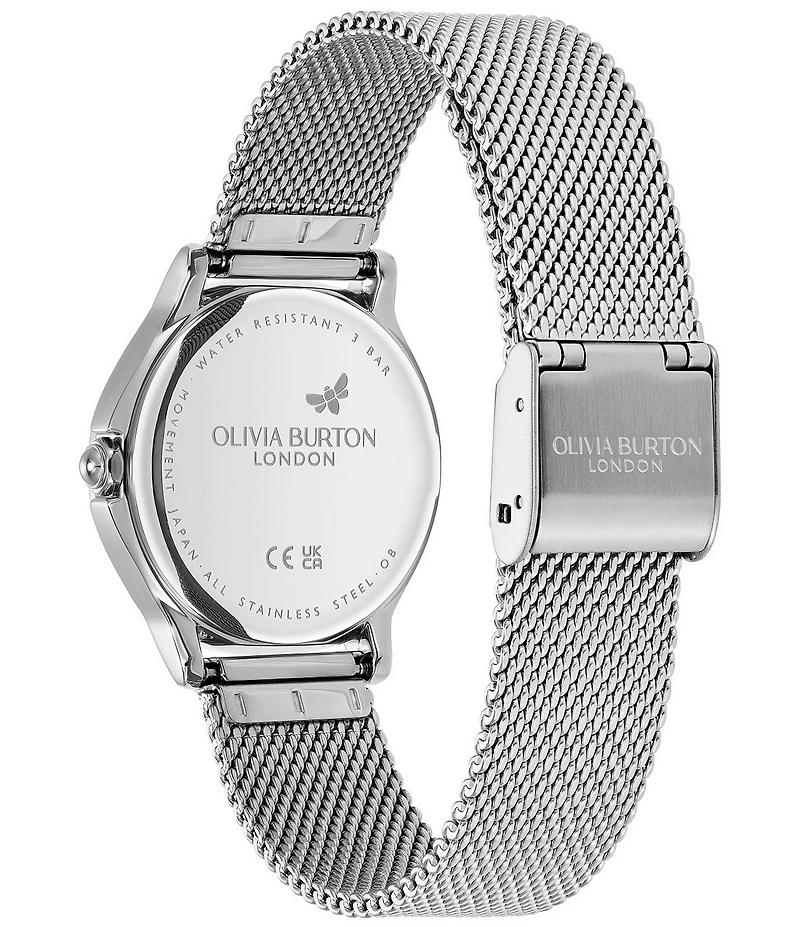 Olivia Burton Women's Classic Quartz Analog Stainless Steel Mesh Bracelet Watch