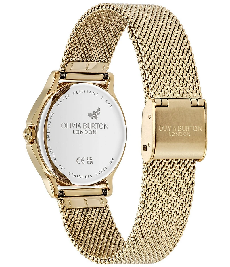 Olivia Burton Women's Classic Quartz Analog Stainless Steel Mesh Bracelet Watch