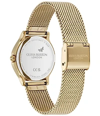Olivia Burton Women's Classic Quartz Analog Stainless Steel Mesh Bracelet Watch