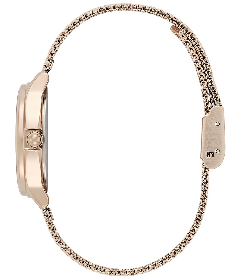 Olivia Burton Women's Classic Quartz Analog Stainless Steel Mesh Bracelet Watch