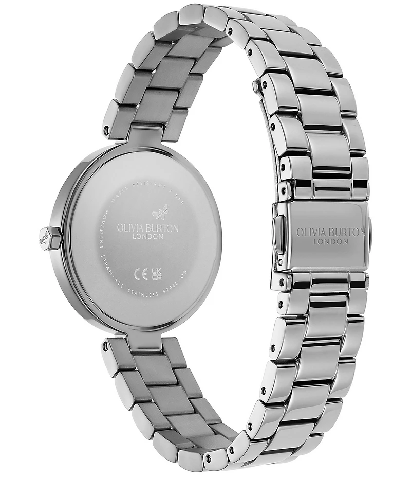 Olivia Burton Women's Dimension T-Bar Quartz Analog Stainless Steel Bracelet Watch