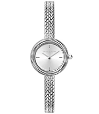 Olivia Burton Women's Finer Quartz Analog Stainless Steel Mesh Bracelet Watch