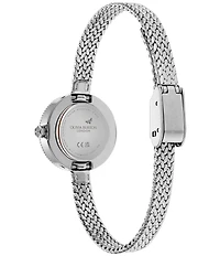 Olivia Burton Women's Finer Quartz Analog Stainless Steel Mesh Bracelet Watch