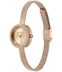 Olivia Burton Women's Finer Quartz Analog Stainless Steel Mesh Bracelet Watch