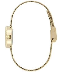 Olivia Burton Women's Finer Quartz Analog Stainless Steel Mesh Bracelet Watch