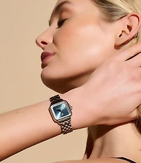 Olivia Burton Women's Grosvenor Blue & Silver Bracelet Watch