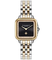 Olivia Burton Women's Grosvenor Quartz Analog Two Tone Stainless Steel Bracelet Watch