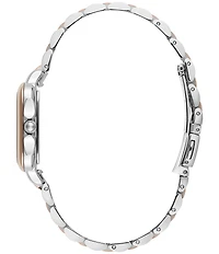 Olivia Burton Women's Grosvenor Quartz Analog Two Tone Stainless Steel Bracelet Watch