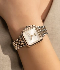 Olivia Burton Women's Grosvenor Quartz Analog Two Tone Stainless Steel Bracelet Watch