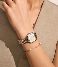 Olivia Burton Women's Grosvenor Quartz Analog Two Tone Stainless Steel Bracelet Watch