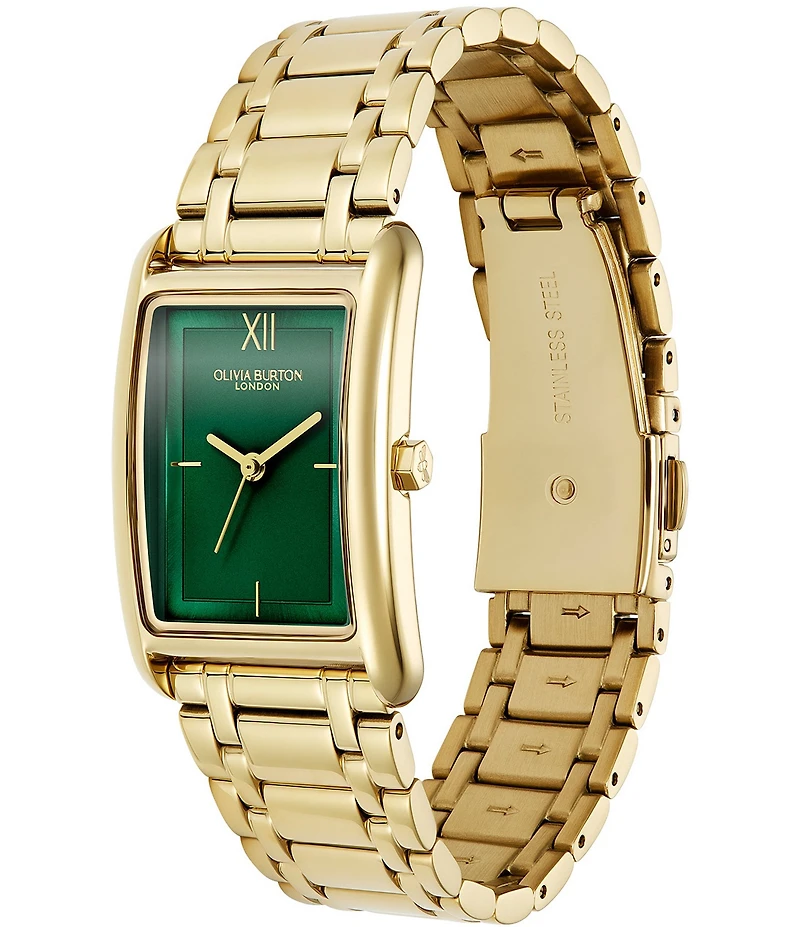 Olivia Burton Women's Grove Quartz Analog Gold Tone Stainless Steel Bracelet Watch