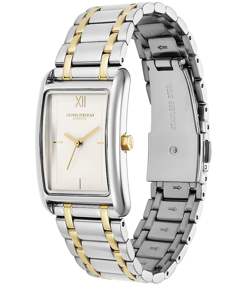 Olivia Burton Women's Grove Quartz Analog Two Tone Stainless Steel Bracelet Watch