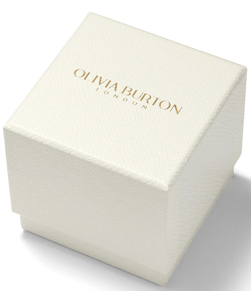 Olivia Burton Women's Honeycomb Ultra Slim Quartz Analog Two Tone Stainless Steel Bracelet Watch
