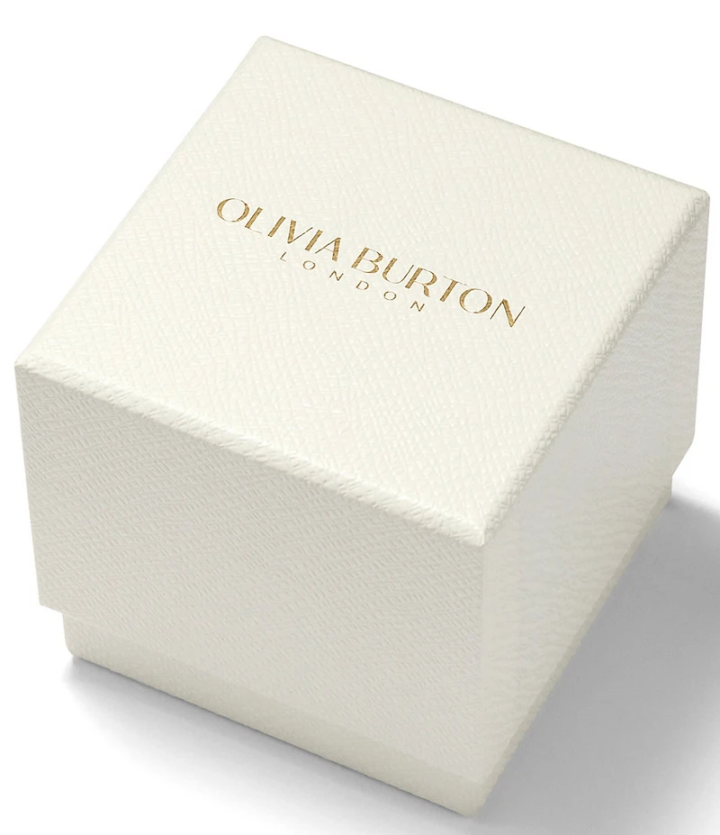 Olivia Burton Women's Honeycomb Ultra Slim Quartz Analog Two Tone Stainless Steel Bracelet Watch