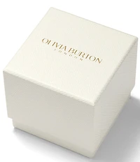 Olivia Burton Women's Honeycomb Ultra Slim Quartz Analog Two Tone Stainless Steel Bracelet Watch