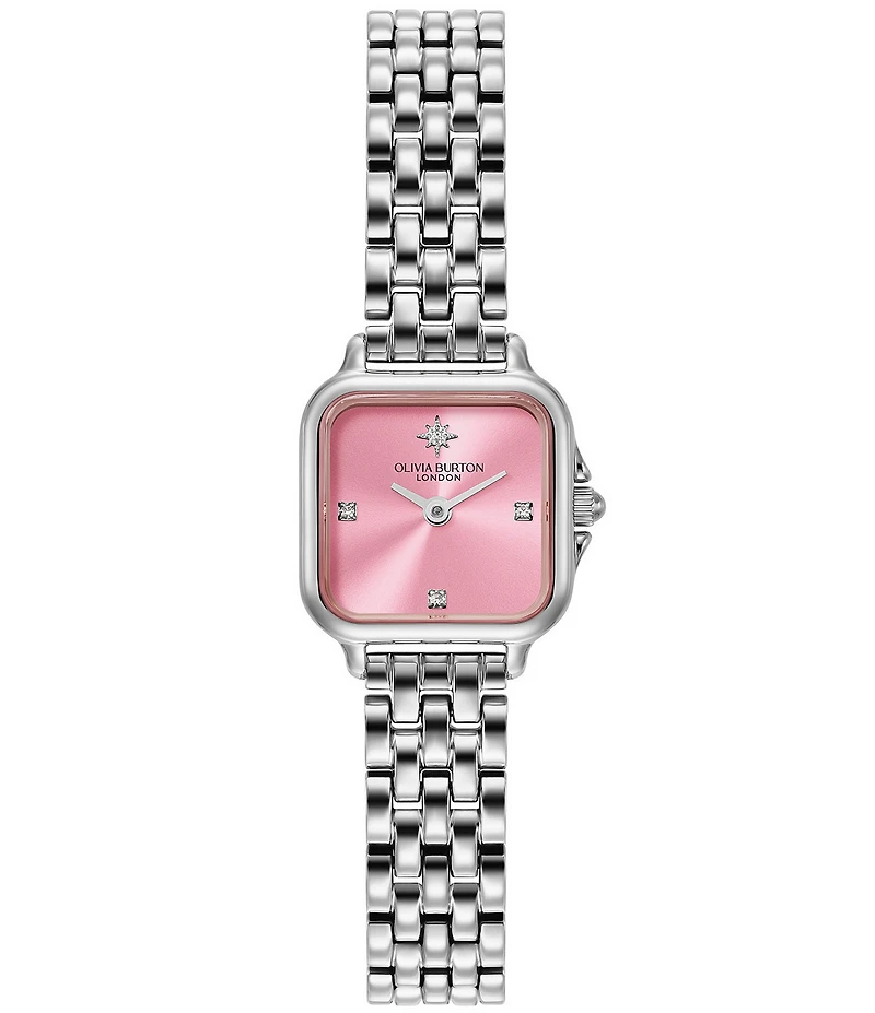 Olivia Burton Women's Mini Grosvenor Quartz Analog Stainless Steel Bracelet Watch