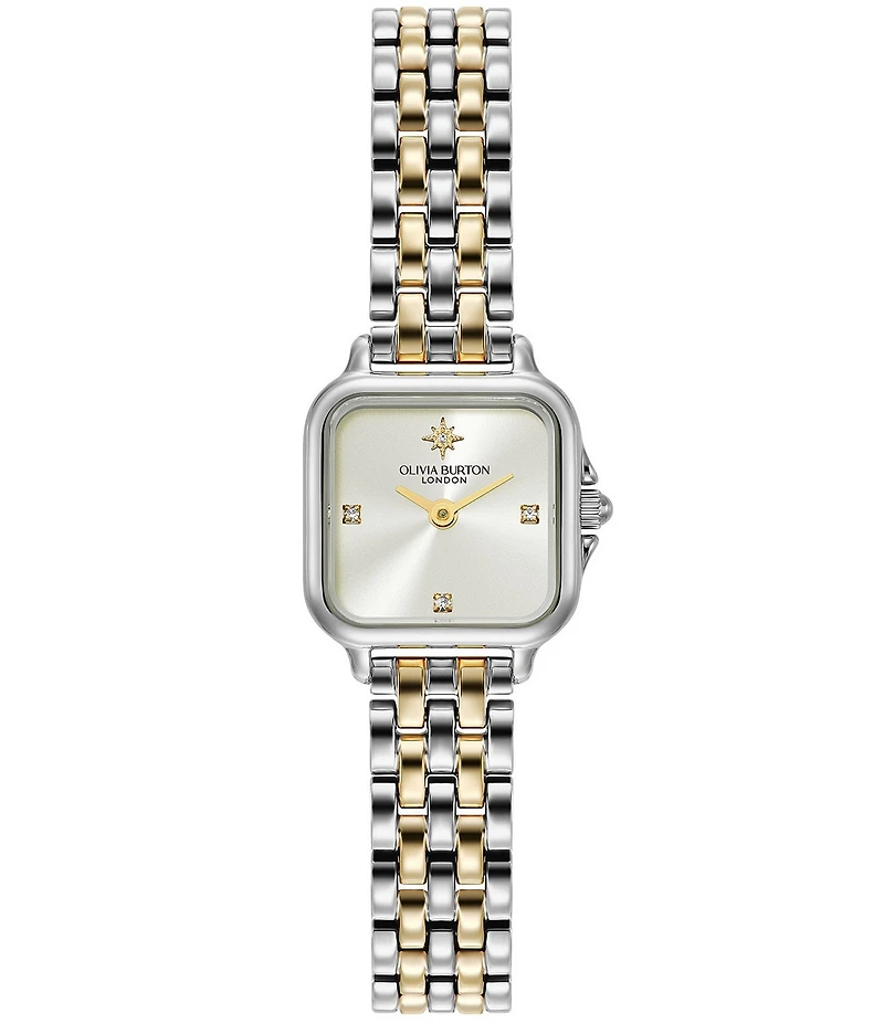Olivia Burton Women's Mini Grosvenor Quartz Analog Stainless Steel Bracelet Watch