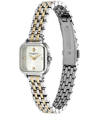Olivia Burton Women's Mini Grosvenor Quartz Analog Stainless Steel Bracelet Watch