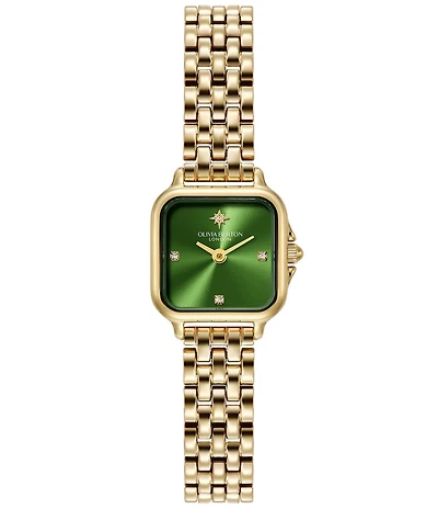 Olivia Burton Women's Mini Grosvenor Quartz Analog Stainless Steel Bracelet Watch