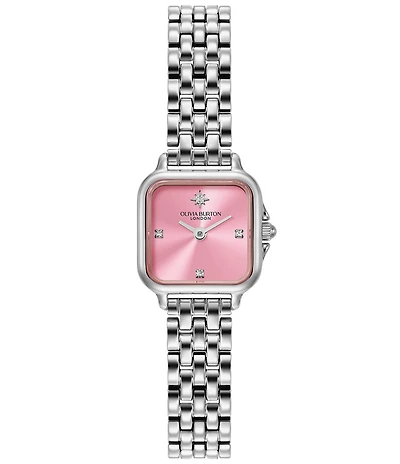 Olivia Burton Women's Mini Grosvenor Quartz Analog Stainless Steel Bracelet Watch