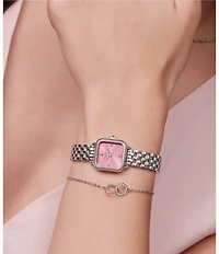 Olivia Burton Women's Mini Grosvenor Quartz Analog Stainless Steel Bracelet Watch