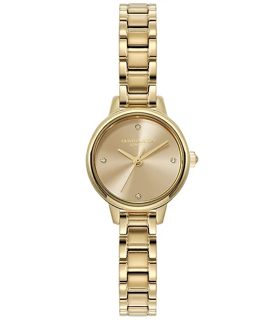 Olivia Burton Women's Mini Quartz Analog Gold Tone Stainless Steel Bracelet Watch