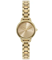 Olivia Burton Women's Mini Quartz Analog Gold Tone Stainless Steel Bracelet Watch