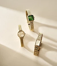Olivia Burton Women's Mini Quartz Analog Gold Tone Stainless Steel Bracelet Watch