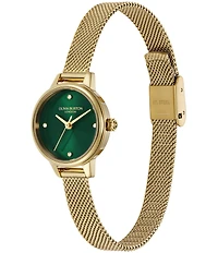 Olivia Burton Women's Mini Quartz Analog Gold Tone Stainless Steel Mesh Bracelet Watch