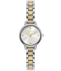 Olivia Burton Women's Mini Quartz Analog Two Tone Stainless Steel Bracelet Watch