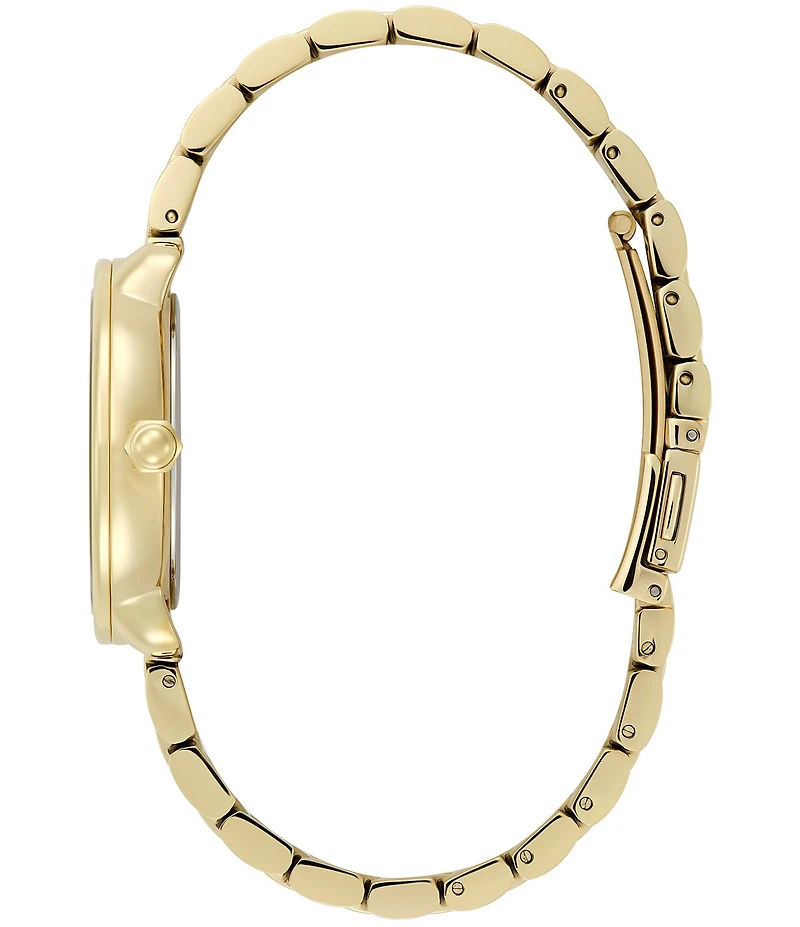 Olivia Burton Women's Moonphase Multifunction Gold Tone Stainless Steel Bracelet Watch