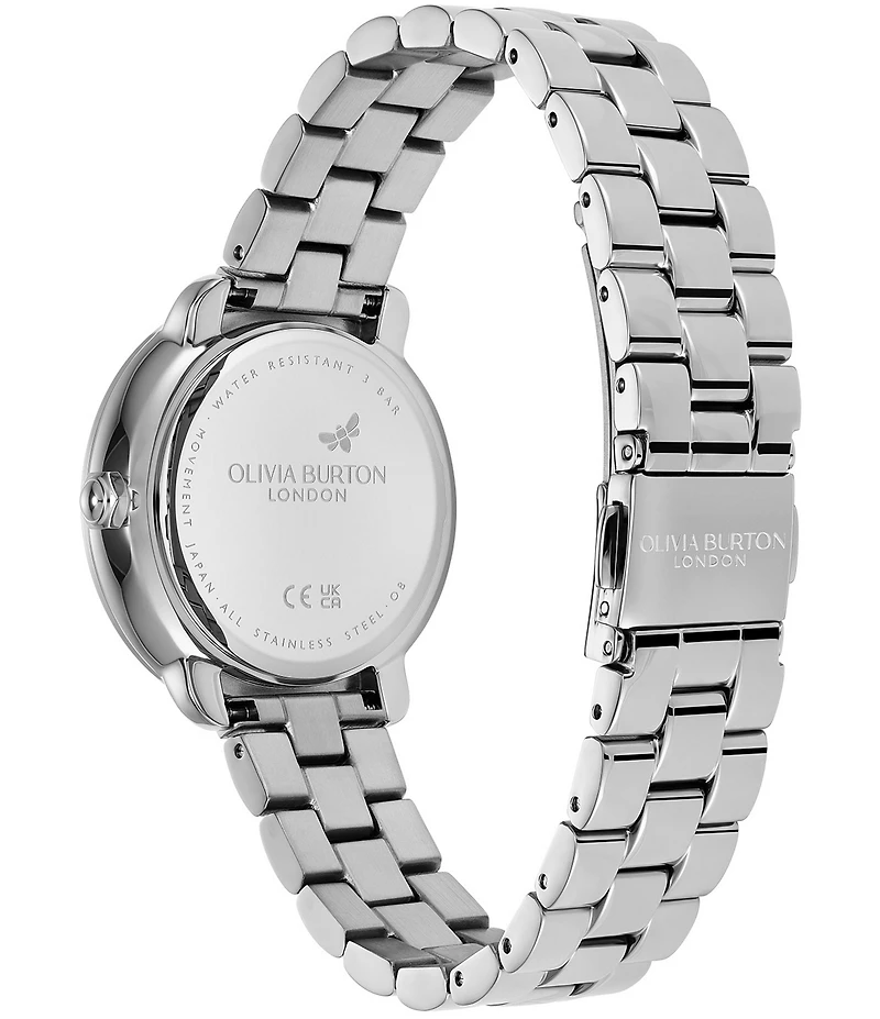 Olivia Burton Women's Moonphase Multifunction Stainless Steel Bracelet Watch