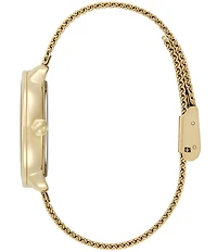 Olivia Burton Women's Moonphase Multifunction Stainless Steel Mesh Bracelet Watch